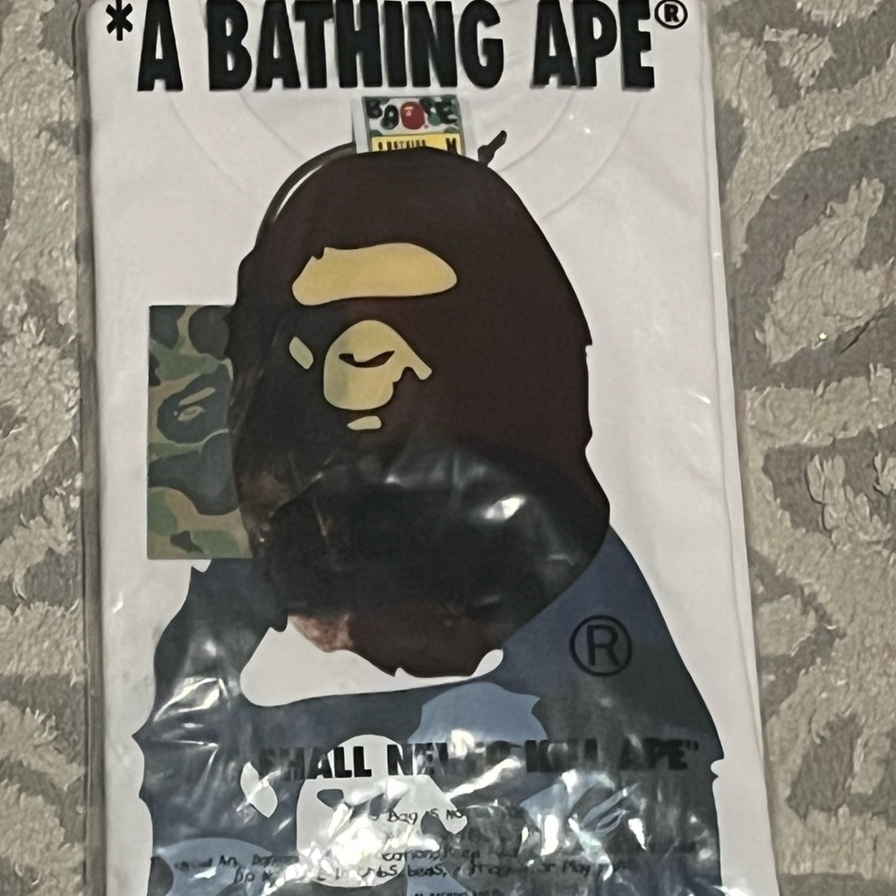 A Bathing Ape Brown Short Sleeve Tee